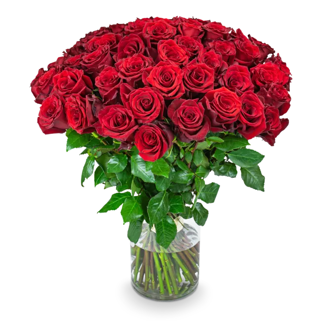 Kytice rudých růží